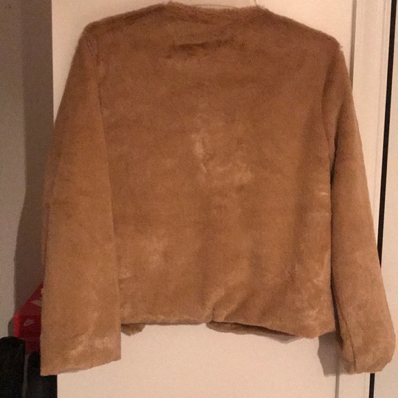 Fuzzy blazer styled coat - Picture 2 of 2